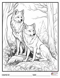Wolves Coloring Pages 15 - Colored By