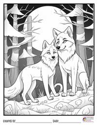 Wolves Coloring Pages 16 - Colored By