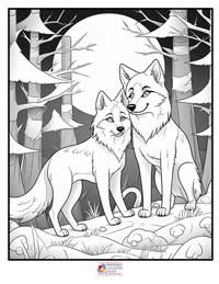 Wolves Coloring Pages 10B