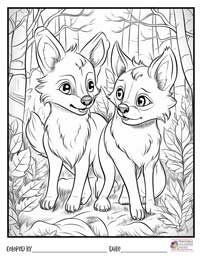 Wolves Coloring Pages 17 - Colored By