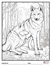 Wolves Coloring Pages 18 - Colored By
