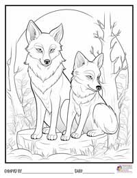 Wolves Coloring Pages 19 - Colored By