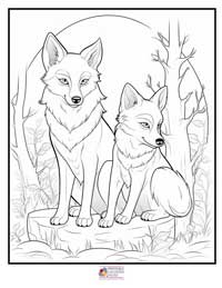 Wolves Coloring Pages 19B