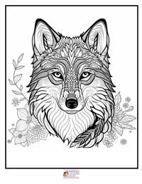 Wolves Coloring Pages 1B