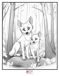 Wolves Coloring Pages 10B