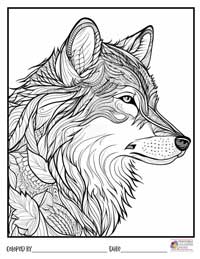 Wolves Coloring Pages 4 - Colored By