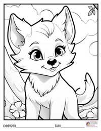 Wolves Coloring Pages 6 - Colored By
