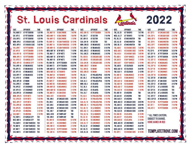 az cardinals schedule printable