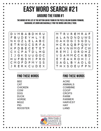 Easy Word Search Printable #21