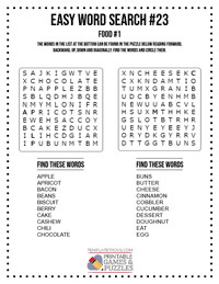 Easy Word Search Printable #23