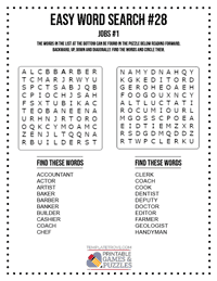 Easy Word Search Printable #28