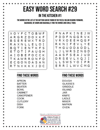 Easy Word Search Printable #29