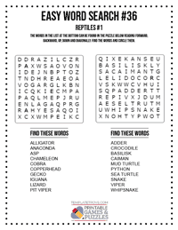 Easy Word Search Printable #36