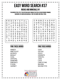Easy Word Search Printable #37