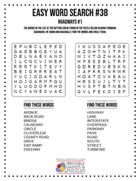 Easy Word Search Printable #38