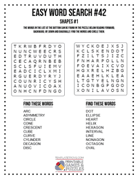 Easy Word Search Printable #42
