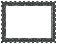 Formal Certificate Border 1 - Black