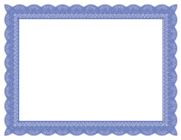 Blue Formal Certificate Border 1