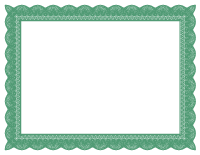 Green Formal Certificate Border 1