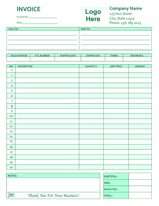 Free Editable Invoice Templates Printable Invoice Template Ideas - Vrogue