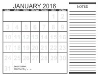Free Monthly Calendars 1
