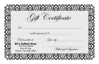 Gift Certificate Template 1