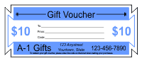 Gift Voucher Template 1 - Baby Blue