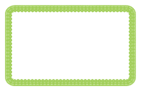 Green Lace Border - Half Sheet Size