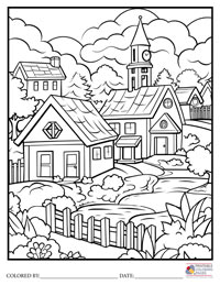 Houses

 Coloring Pages for Adults 3 - Colored By