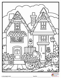 Houses

 Coloring Pages for Adults 8 - Colored By
