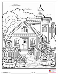 Houses

 Coloring Pages for Adults 9 - Colored By