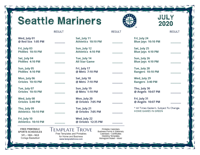Mariners will open 2022 season at home as tentative MLB schedule released   The Seattle Times