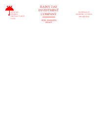 Letterhead Template 2 - Red