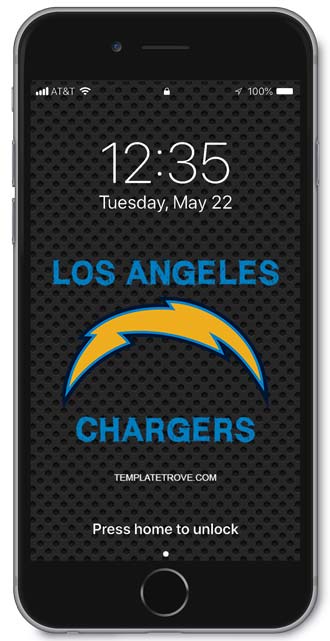 Los Angeles Chargers Lock Screen 1
