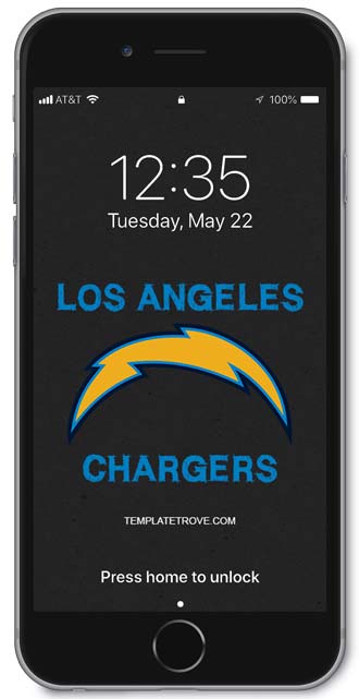 Los Angeles Chargers Lock Screen 2