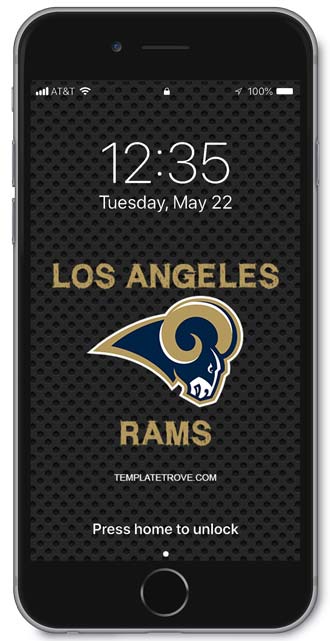 Los Angeles Rams Lock Screen 1
