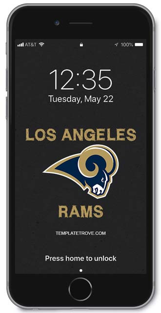 Los Angeles Rams Lock Screen 2