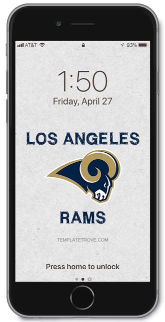 Los Angeles Rams Lock Screen 3