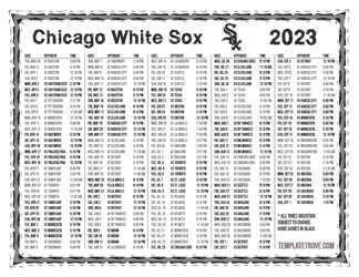 Mountain Times 2023 Chicago White Sox Printable Schedule