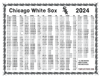 Mountain Times 2024
 Chicago White Sox Printable Schedule