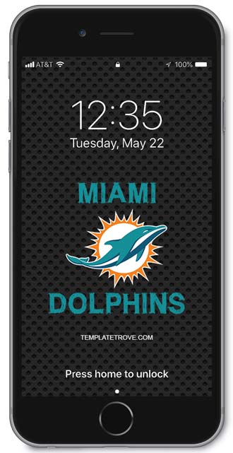 Miami Dolphins Lock Screen 1