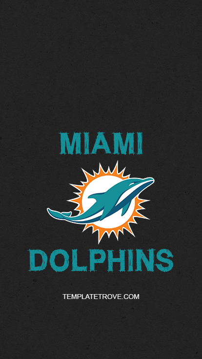 2021-2022 Miami Dolphins Lock Screen Schedule for iPhone 6-7-8 Plus