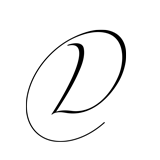 Monogram Letter D - 1