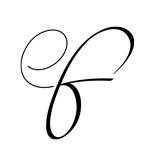 Monogram Letter F - 1