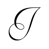 Monogram Letter I - 1