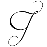 Monogram Letter J - 1