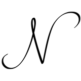 Monogram Letter N - 1