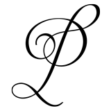 Monogram Letter P - 1