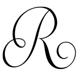Monogram Letter R - 1