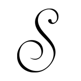 Monogram Letter S - 1
